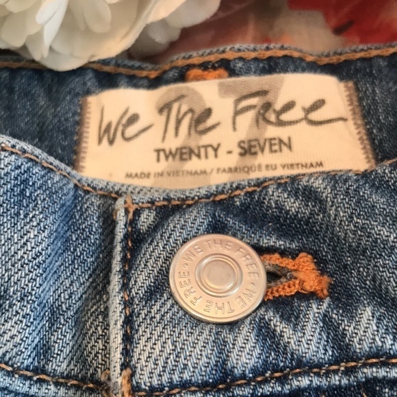 Free People Cosmico Flirt Denim Mini Skirt Size 27 - Picture 6 of 12